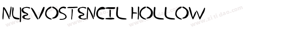 nuevostencil hollow字体转换